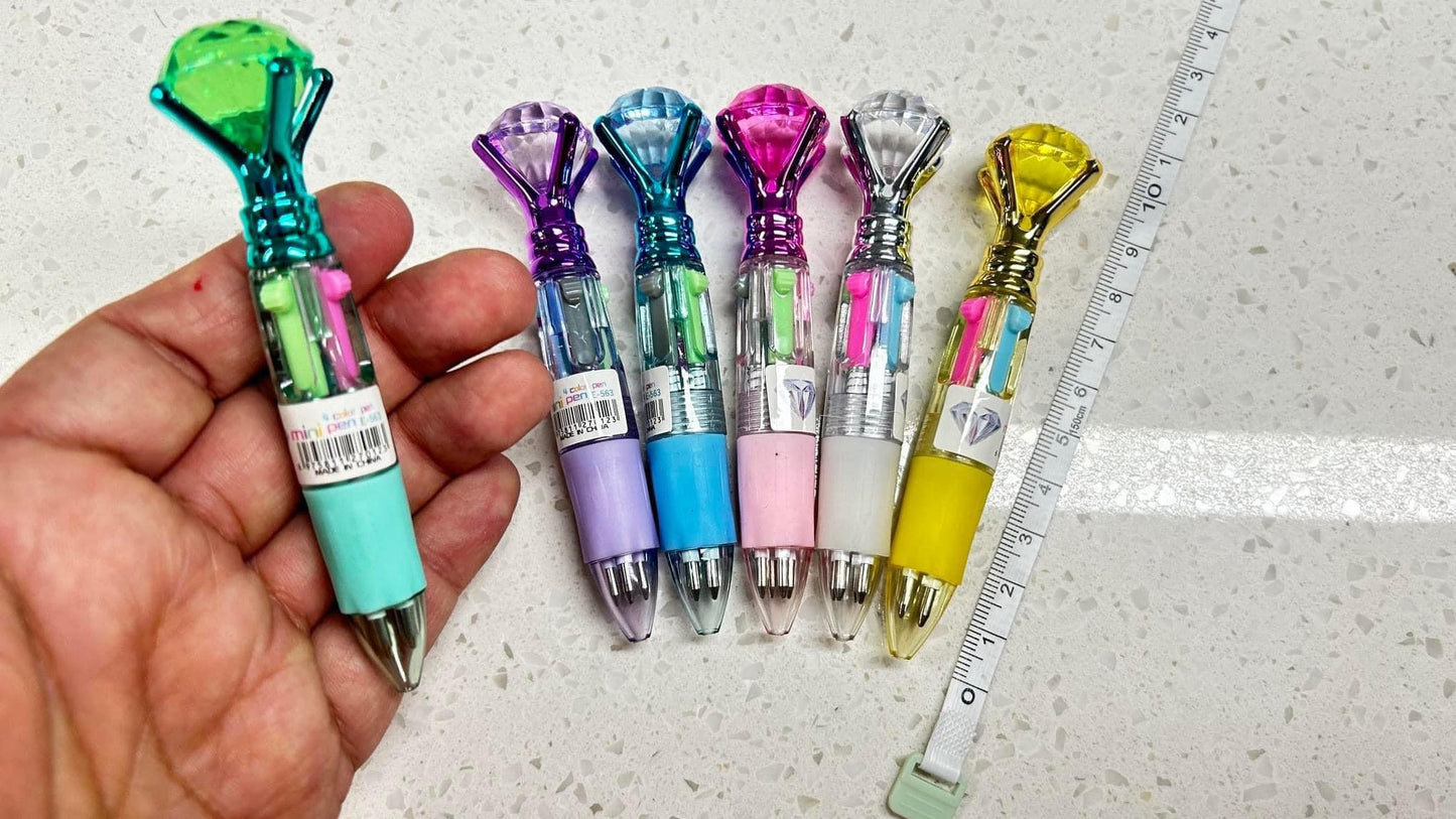 Mini Diamond Multi-Ink Pens (Dozen)