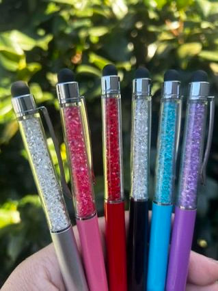 Stylus Colored Rhinestone Pens (Dozen)