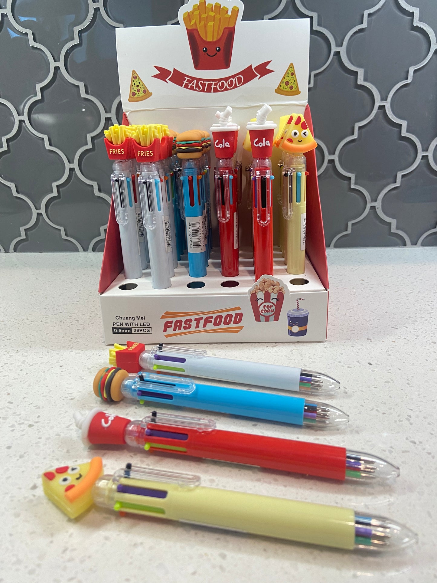 Fast Food Multi-Ink Pens (Dozen)